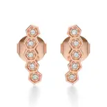 Kolczyki z diamentami z różowego złota AJK_020